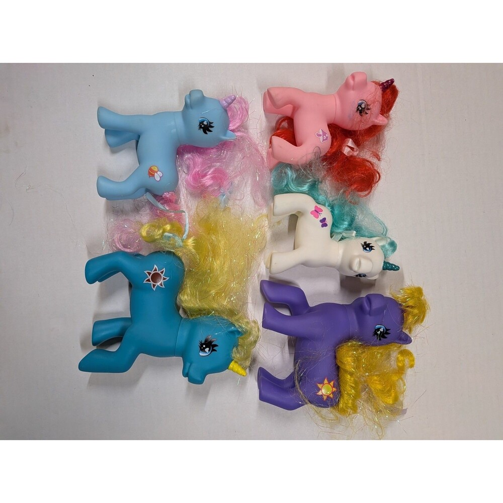 Gi-Go Toys Wonder Pony Land Plastic Toy Ponies Unicorns Lot 5